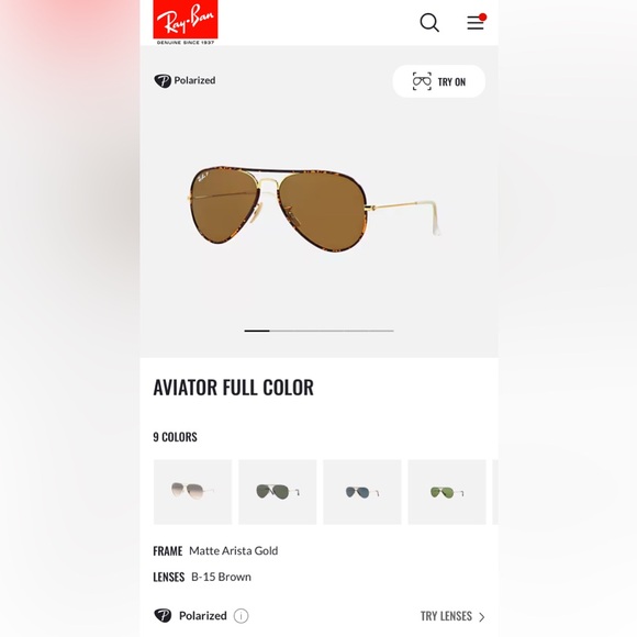 Ray-Ban Aviator Sunglasses with Case - Picture 2 of 8